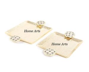 ถาดเสิร์ฟชาและกาแฟพร้อมถาดเสิร์ฟอาหารหนังดีไซน์มาตรฐาน - Product Image 4