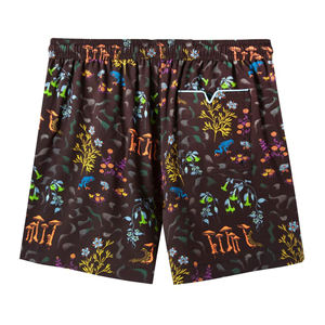 Pantalones cortos de playa de estilo callejero con estampado marrón personalizado, bañadores de verano ligeros de secado rápido con patrón sólido para hombres - Product Image 2