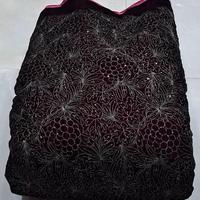 Tissu en velours tricoté Dobby brodé Maruti Sai Designer 9000, antistatique, lourd, 120 GSM, sur mesure, pour vêtements de mariage et de fête