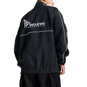 Custom Windbreaker Jacket And <b>Pant</b> Men Women Reflective Piping Lightweight Waterproof Hooded Outdoor Sportswear OEM ODM - Product Image 3