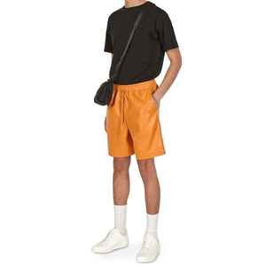 2025 Shorts en cuir décontractés pour hommes de haute qualité motif solide personnalisé respirant et Anti impression numérique en vente - Product Image 1