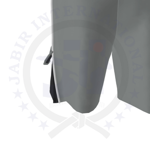 Pantalones cortos de entrenamiento para hombre transpirables con entrepierna de 4 pulgadas personalizados, tejido de malla de bolsillo de poliéster 100%, dobladillo dividido de Color sólido, servicio OEM - Product Image 4