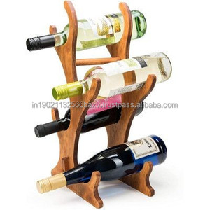 Gani Craft Impex Design Barra de madera Botellas Soporte para botella de vino para Bar Restaurante Hotel Decoración para el hogar Cubos de hielo Tinas de bebidas - Product Image 6