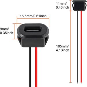 Nữ Chassis 2 Pin Type-C nữ ổ cắm kết nối không thấm nước jack sạc cổng với thẻ khóa 3A USB-C sạc cắm ổ cắm - Product Image 6