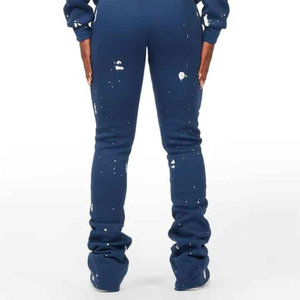 Costume de sport d'hiver à motif solide pour femmes pull à capuche et pantalon ensembles de sweat-shirt de sport pour femme - Product Image 5