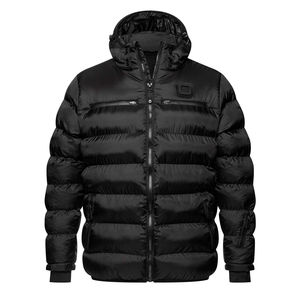 Chaqueta acolchada de lona ligera impermeable con cremallera de diseño personalizado directo de fábrica para ropa de invierno al aire libre - Product Image 1