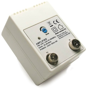 Amplificador para Antenas de TV de Interior - 1 Entrada/ 1 Salida - Product Image 1