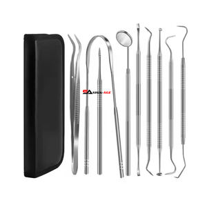 Kit per l'igiene dentale in acciaio inossidabile di alta qualità per la cura orale strumenti per la pulizia dei denti con segno chirurgico (CE approvato) - Product Image 1