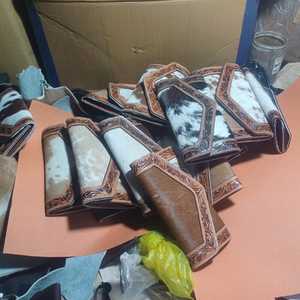 Portefeuille personnalisé d'automne de style luxe bohème en cuir de vachette véritable occidental, meilleure vente - Product Image 3