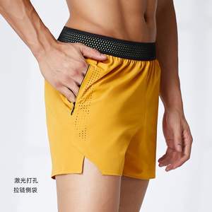 Pantalones cortos de compresión de secado rápido atletismo ropa informal para hombre Fitness entrenamiento correr rejilla gimnasio entrenamiento pantalones cortos hombres deportes - Product Image 6