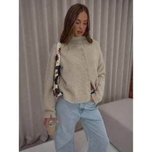 Women's Handmade Button Cardigan-Long Sleeve Funnel Neck <b>Sweater</b> Warm & Breathable Autumn Print - Product Image 2