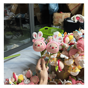 Flor de Ganchillo, Flor de Hilo de Algodón Suave para Decoración del Hogar, Manualidades, Uso Artesanal y Regalos, Vietnam - Product Image 4