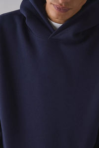 Venta al por mayor 100% algodón 350gsm hombres sudaderas con capucha en blanco de algodón sin forro regular otoño estiramiento transpirable cómodo personalizado - Product Image 3