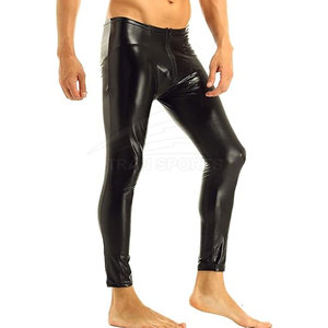 Pantalons droits en toile et cuir légers à prix de gros, sur mesure, style streetwear pour hommes, design unique et écologique - Product Image 5