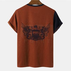 2025 dernière conception été hommes T-Shirt coton Polyester hommes T-Shirt en gros Logo personnalisé hommes T-Shirt - Product Image 2