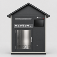 Máquina Automática Comercial para Bañar Mascotas, Estación de Aseo para Perros de Autoservicio con Pantalla Táctil y Gestión Remota
