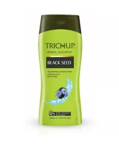 Champú nutritivo para el cabello Trichup Ayurvédico de primera calidad con comino negro (200 ml), champú Trichup Black Seed