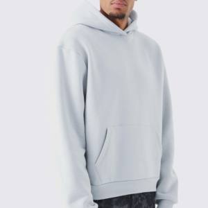 Sudadera con capucha unisex de mezcla de algodón 100% 400 Gsm sudadera en relieve con estampado 3D de lana teñida Lisa para hombres para el invierno - Product Image 3