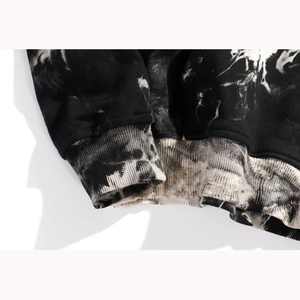 Sweat à capuche à épaules tombantes en molleton français polyester/coton, personnalisable, tie-dye, délavé à la pierre, coupe ample et douce, 330g - Product Image 6