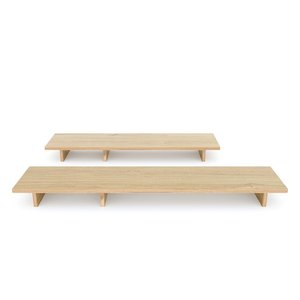 Melamine-Coated Plywood Monitor <b>Stand</b> 120x25x10cm 90 Tilt Stock for 32" <b>Screens</b> - Product Image 2