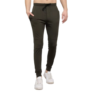 Pantalon de survêtement homme personnalisé en toile légère anti-plis de haute qualité avec logo sur mesure – Coupe classique pour le sport et les loisirs - Product Image 1