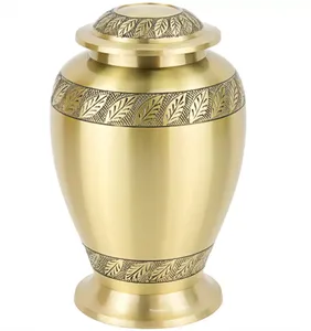 Urna de cremación de metal de aluminio plateado utilizada para suministros funerarios para cenizas de adultos, urnas de recuerdo, urnas para mascotas para ahorrar uso de memoria - Product Image 3