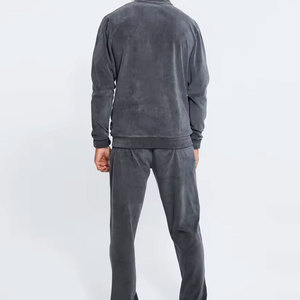 Ensemble pantalon de survêtement et sweat à capuche unisexe surdimensionné en polaire Ensemble sweat à capuche personnalisé pour hommes de grande taille Survêtement pour hommes - Product Image 2