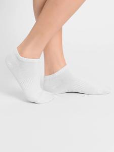 Nouvel ensemble de chaussettes courtes d'été cool, 5 paires/lot, couleur blanche, couvre-pieds à la cheville, usage quotidien tendance avec logo corporel pour hommes et femmes - Product Image 5