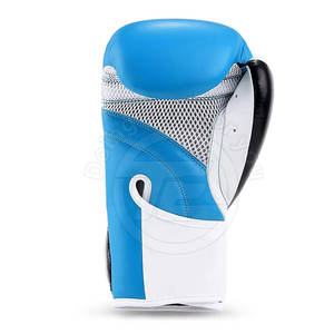 Guantes profesionales de cuero de vaca de 14Oz y 16oz Guantes de combate de boxeo personalizados de alta calidad de cuero PU para artes marciales - Product Image 6