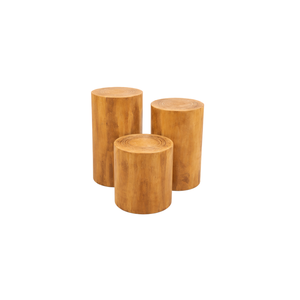 ARTERRA Modern Teak Wood Step <b>Stool</b> & Ottoman-Durable Indoor Furniture for Living Room Sofa Lounge - Product Image 1