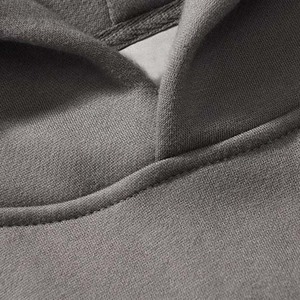 Sweat-shirts d'hiver pour hommes en gris chiné, 100% coton molletonné, logo personnalisé brodé, vente en gros, best-seller - Product Image 4