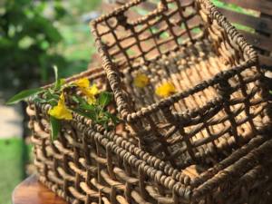 Panier rectangulaire en jacinthe d'eau naturelle tissé à la main, plateau de rangement ouvert, organisateur rustique pour étagère, comptoir, salle de bain, décoration de la maison - Product Image 4