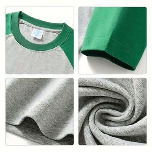 Camiseta de Manga Larga Unisex de Alta Calidad, Personalizada al por Mayor, con Diseño de Dos Colores, 100% Algodón, a la Moda - Product Image 4