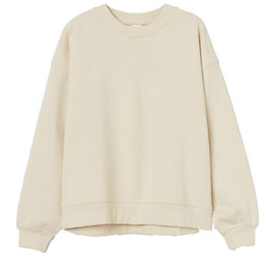 Sweat-shirt et sweat à capuche en molleton de coton OEM vierges, unisexe, personnalisable avec logo, col rond, pour femme - Product Image 1