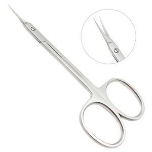 Recortador de cutículas de precisión de acero inoxidable ecológico de calidad profesional Tijeras de belleza rusas con hoja recta - Product Image 4