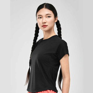 Camiseta de correr de malla para mujer impresa con logotipo personalizado OEM para verano para actividades al aire libre - Product Image 2