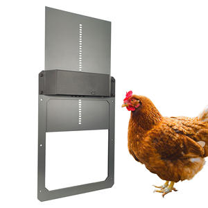 เล้าไก่อัตโนมัติเล้าไก่มีความสุขเล้าชุดประตูเล้าไก่อัตโนมัติคำแนะนำวิดีโอการขาย OEM มีสินค้า DC-DOO-1ประตูเล้าไก่อัตโนมัติ - Product Image 2