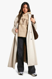 Nueva moda Taupe NYC eslogan estampado de gran tamaño para mujer Sudadera con capucha Flecce antiarrugas transpirable gimnasio y ropa de calle sudaderas con capucha para mujer - Product Image 3