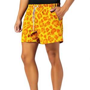 Factory Wholesale Comfort Fit Knee Length Summer Beach Men Lace Sublimated Leopard Print Canvas Fitness Sports <b>Shorts</b> - Product Image 2