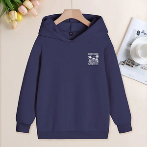 Sudadera con Capucha Térmica con Estampado de Flores para Niños, Sudadera con Capucha Gruesa y Cálida para Invierno para Hombres y Mujeres con Pegatinas DTF - Product Image 3