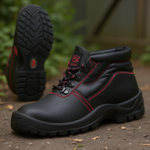 Botas de Seguridad BASIC STEP MID Talla 46 Negras de Cuero Completo NITRAS S3 SRC EN20345 - Product Image 3
