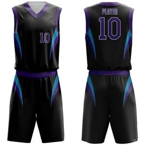 ชุดบาสเก็ตบอลและเสื้อเจอร์ซีย์แบบแห้งเร็ว ระบายอากาศได้ดี ป้องกันแบคทีเรีย ขนาดพลัสไซส์ ผลิตตามสั่ง (OEM) พร้อมบริการพิมพ์ลายแบบซับลิเมชั่นตามแบบที่กำหนด - Product Image 1