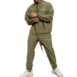 กางเกงวิ่งไนลอนแบบปรับแต่งได้สำหรับทุกเพศ2025ชุดวอร์มแบบซิปครึ่งเดียวแห้งเร็วเสื้อกันลมสไตล์ลำลอง - Product Image 3