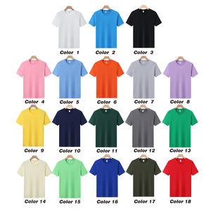 Alta calidad bajo OEM MOQ serigrafía personalizada 100% algodón Unisex camisetas en blanco Regular Fit hombres camisetas - Product Image 4