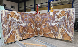 2023 Fusion Berry Brown Losas de mármol 12mm Smooth Honed 2cm Cubierta de lujo de calidad premium para decoraciones de villas al aire libre moderno - Product Image 4