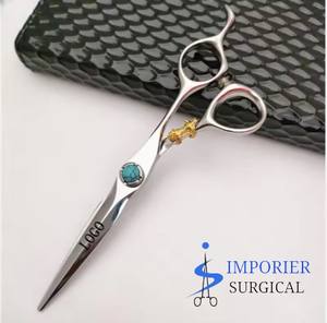 Tijeras de peluquero de belleza de diseño profesional alemán Premium de 6,0 pulgadas, tijeras planas, tijeras para el pelo de los dientes - Product Image 1