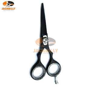 Ciseaux de salon de coiffure de qualité supérieure Ciseaux de coupe de cheveux et de coiffure noirs de 5 pouces Stylistes professionnels et coupes de cheveux de précision - Product Image 5