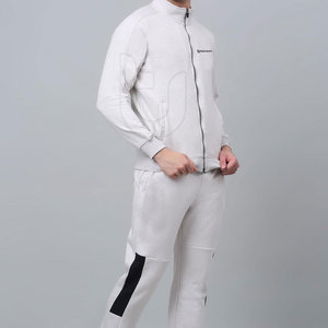 Chándal de algodón de invierno ecológico 100% transpirable ligero para hombre hecho en Pakistán de talla grande Color sólido - Product Image 3