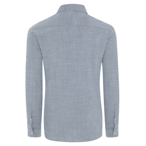 เสื้อเชิ้ตผู้ชายแขนยาวทรงเข้ารูป ผ้าฝ้ายพรีเมียม 100% สำหรับฤดูร้อน สไตล์ลำลองทางการ แห้งเร็ว ไม่ยับ ระบายอากาศได้ดี - Product Image 5