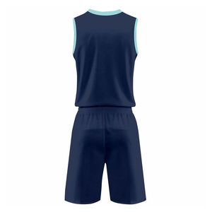 Ensembles de maillots de basket-ball sans manches en polyester 100% antibactérien, à séchage rapide, avec logo personnalisé, noms et designs uniques, sublimation - Product Image 2